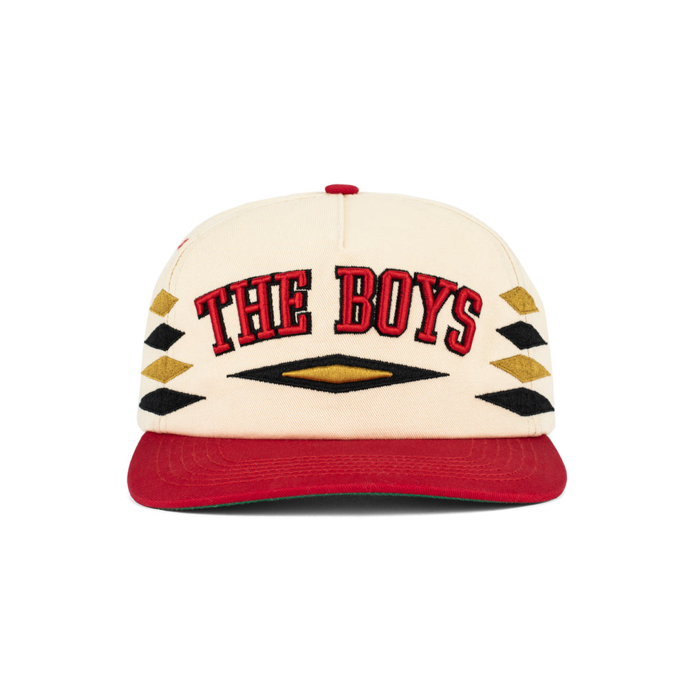 The Boys Diamond Retro Hat-Hats-Bussin With The Boys-Tan/Gold-One Size-Barstool Sports