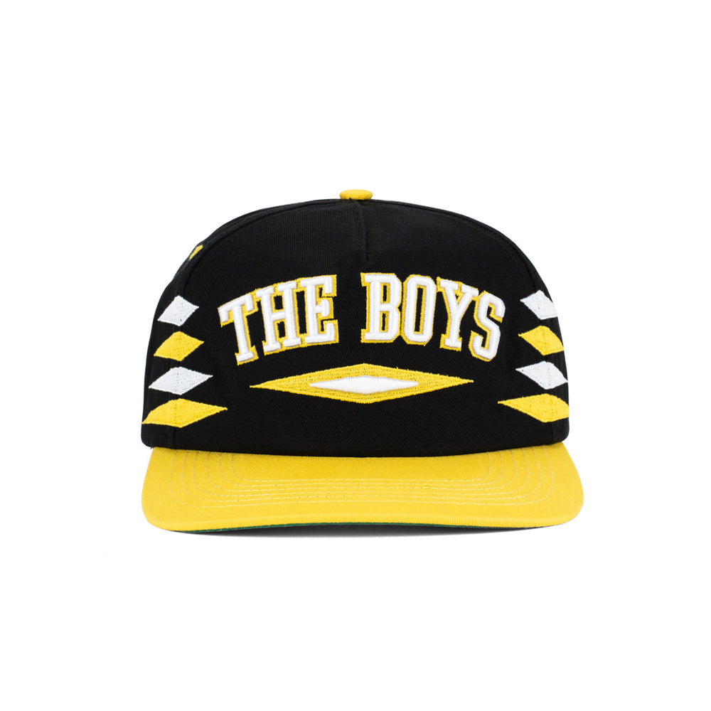 The Boys Diamond Retro Hat-Hats-Bussin With The Boys-Black/Yellow-One Size-Barstool Sports