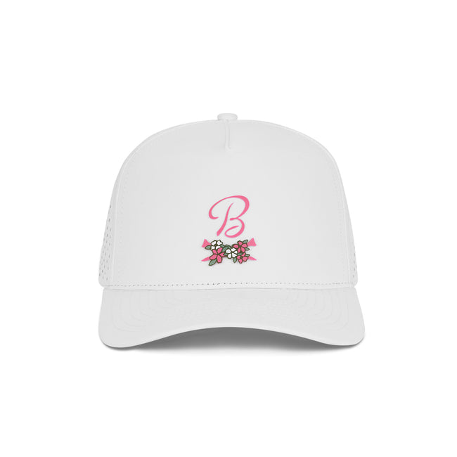 Barstool Golf Flower Crossed Tees Performance Hat-Hats-Fore Play-White-Barstool Sports