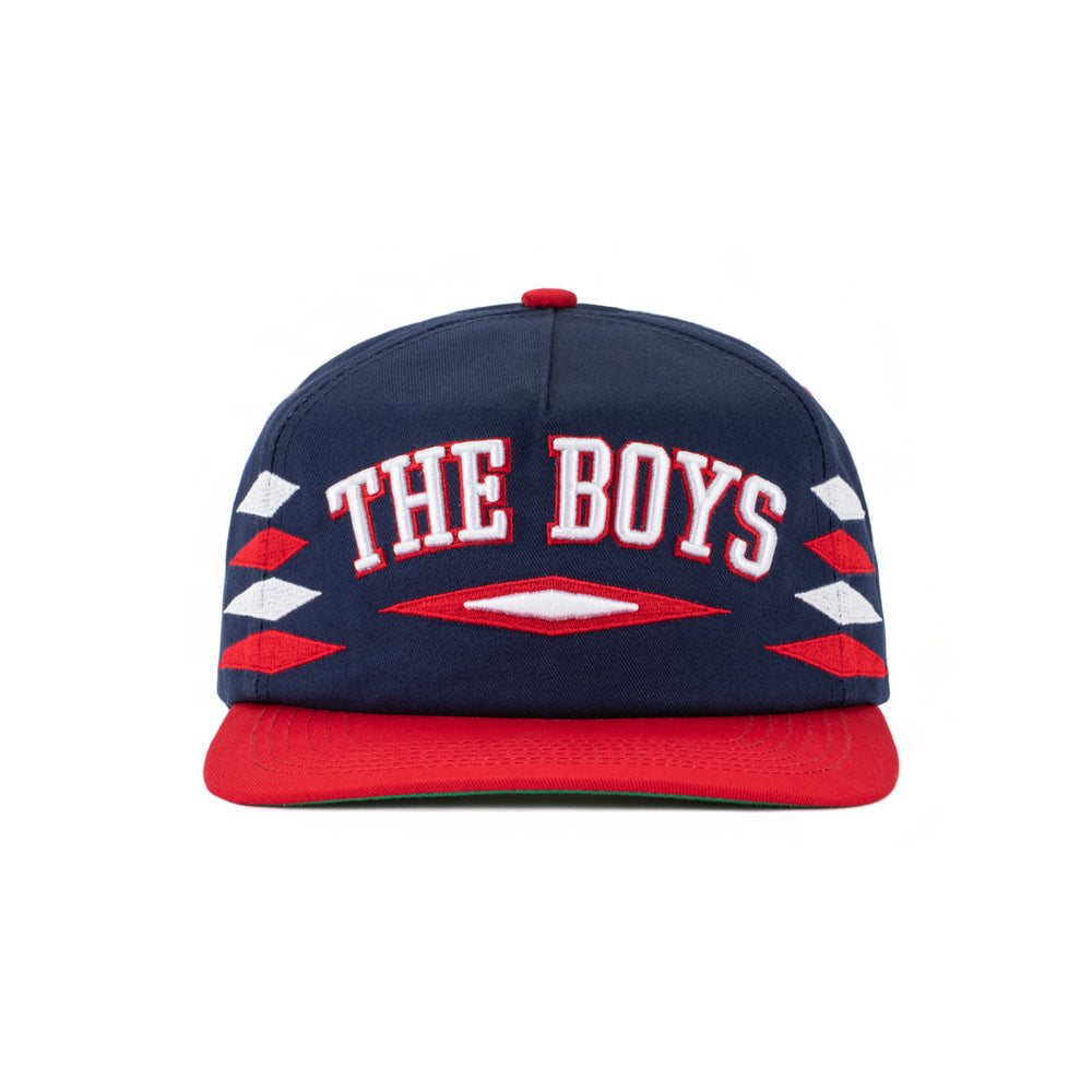 The Boys Diamond Retro Hat-Hats-Bussin With The Boys-Navy/Red-One Size-Barstool Sports