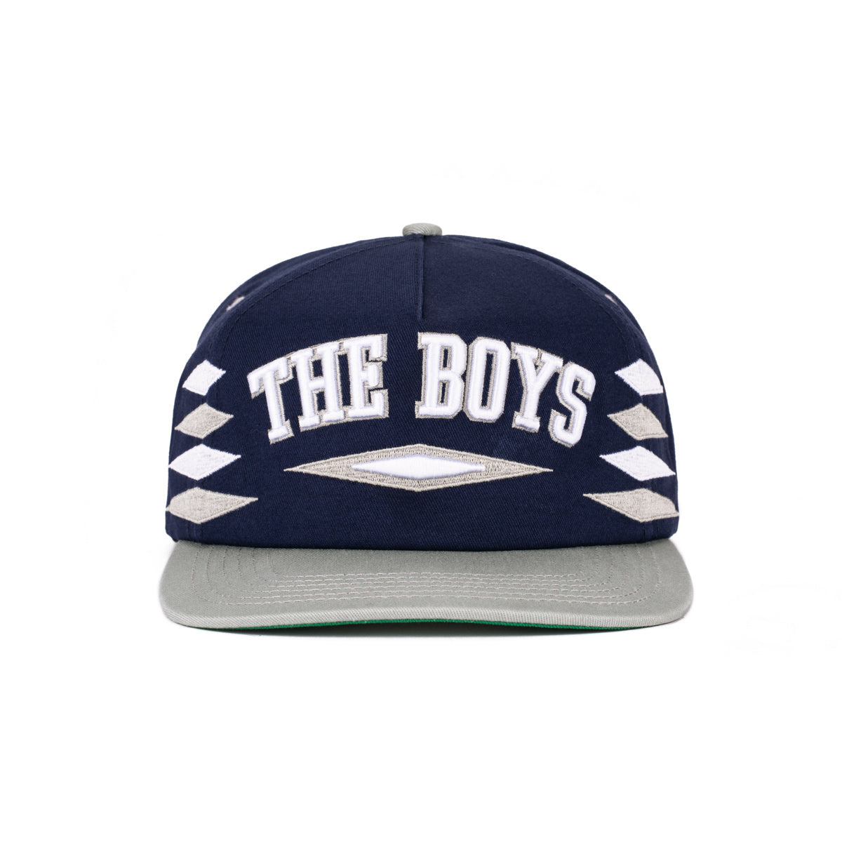 The Boys Diamond Retro Hat-Hats-Bussin With The Boys-Navy/Grey-Barstool Sports