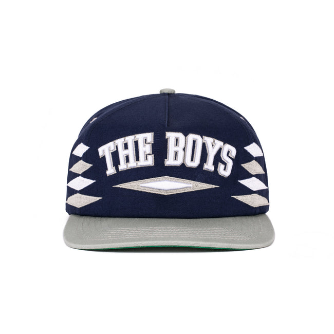 The Boys Diamond Retro Hat-Hats-Bussin With The Boys-Navy/Grey-One Size-Barstool Sports