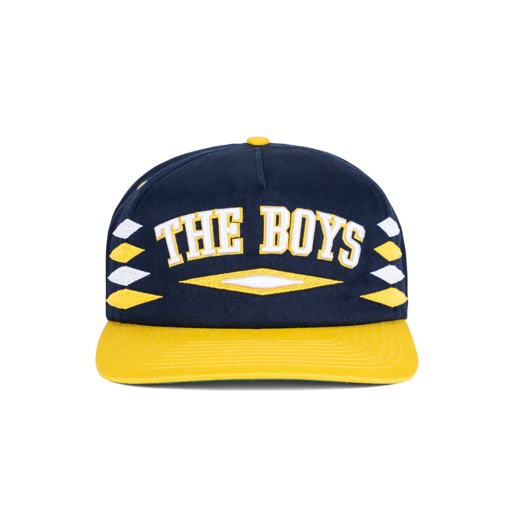 The Boys Diamond Retro Hat-Hats-Bussin With The Boys-Navy/Yellow-One Size-Barstool Sports