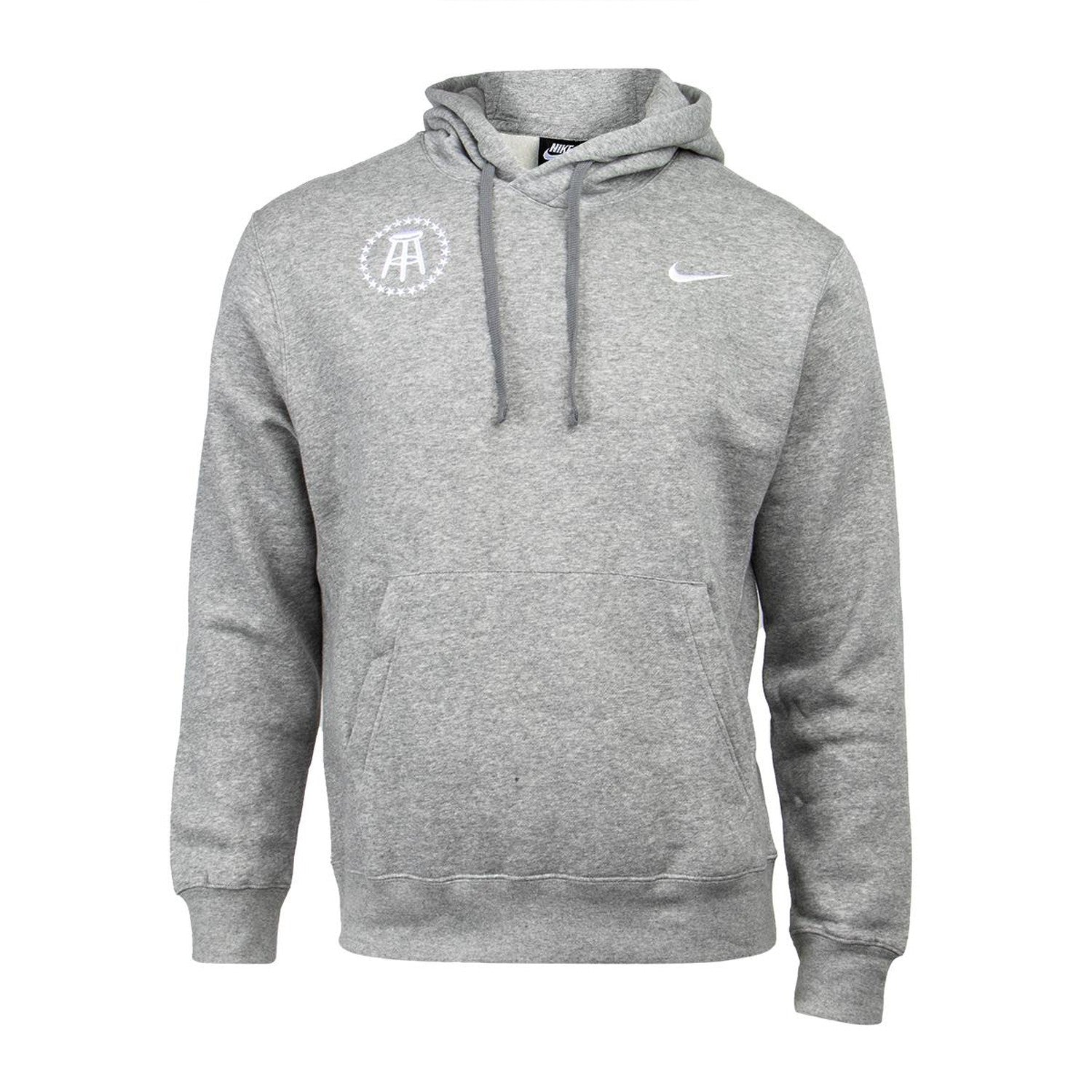 Barstool Nike Men's Sportswear Club Fleece Pullover Hoodie-Hoodies & Sweatshirts-Barstool Sports-Grey-S-Barstool Sports