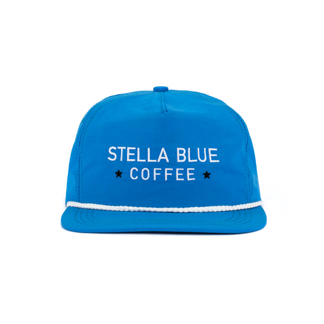 Stella Blue Coffee Embroidered Nylon Rope Hat-Hats-Stella Blue Coffee-Blue-One Size-Barstool Sports