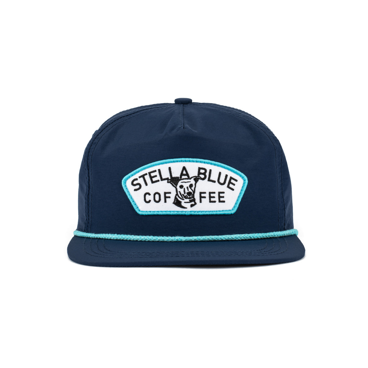 Stella Blue Coffee Patch Nylon Rope Hat-Hats-Stella Blue Coffee-Navy-One Size-Barstool Sports