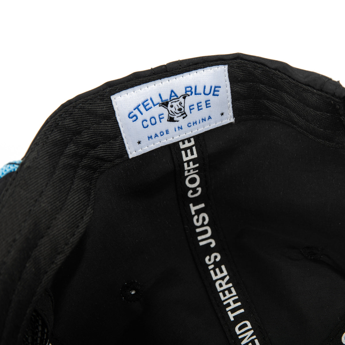 Stella Blue Coffee Patch Nylon Rope Hat II-Hats-Stella Blue Coffee-Black-One Size-Barstool Sports