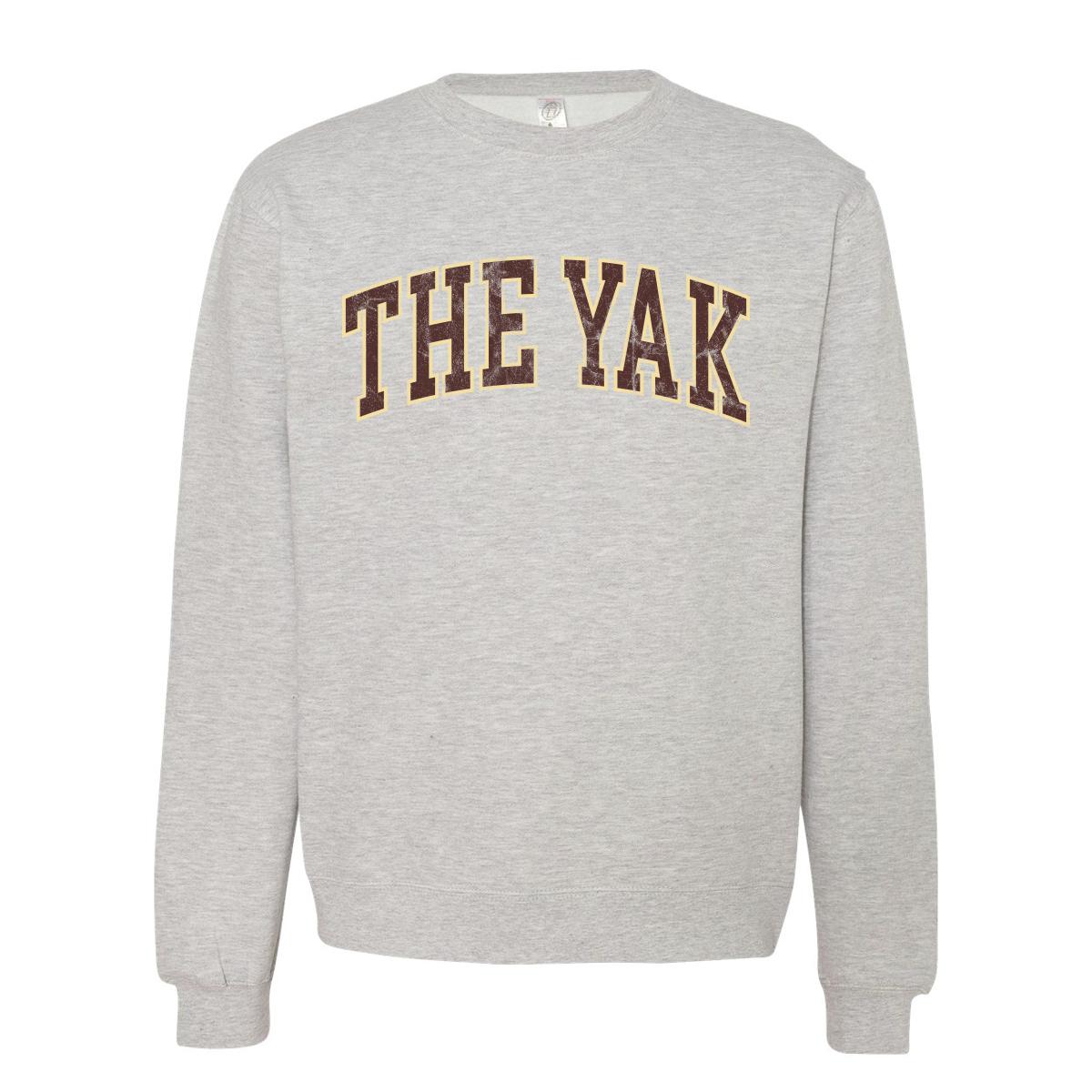The YAK Collegiate Crewneck-Crewnecks-The Yak-Grey-S-Barstool Sports