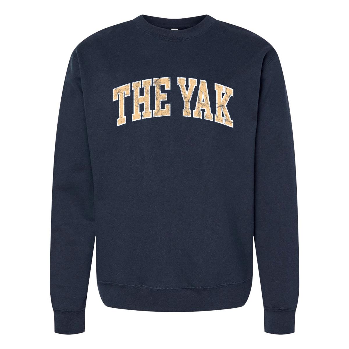 The YAK Collegiate Crewneck-Crewnecks-The Yak-Navy-S-Barstool Sports