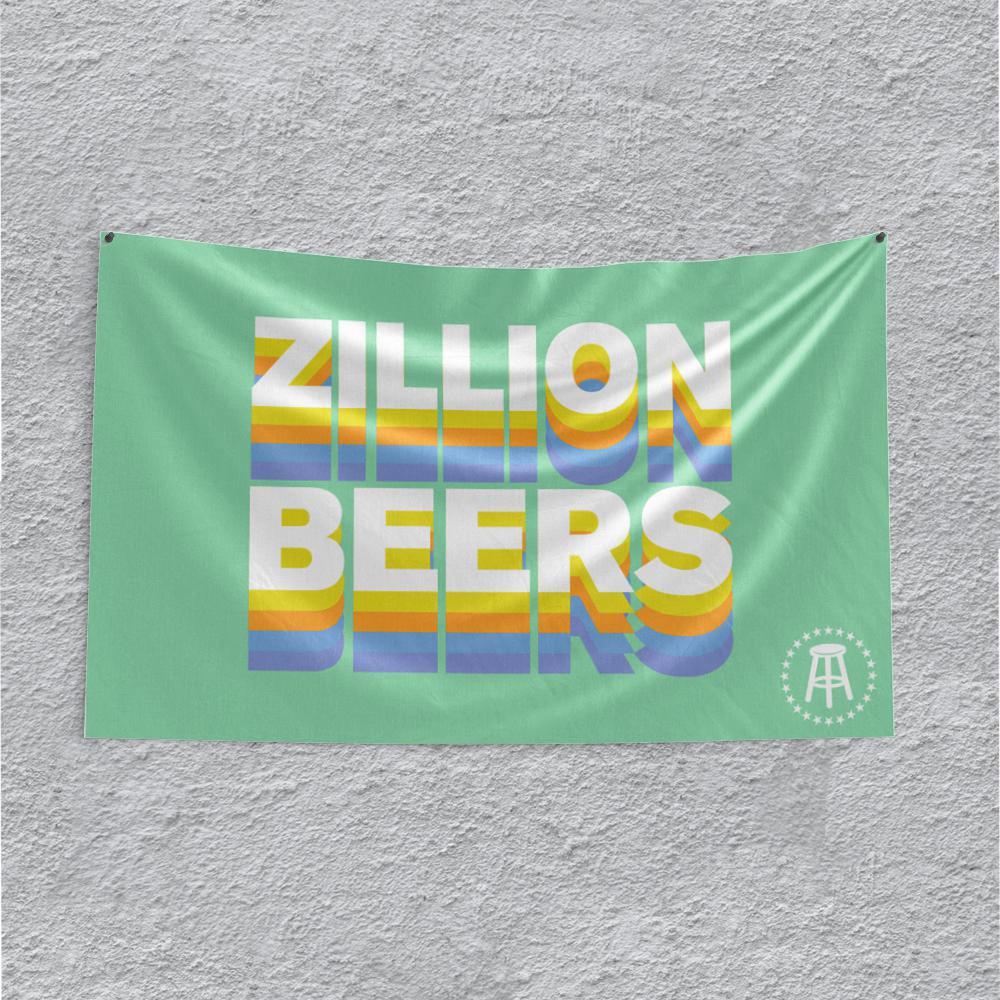 Zillion Beers Flag-Flags-Barstool Sports-Barstool Sports