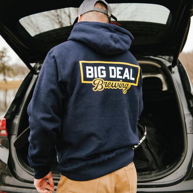 Big Deal Brewing Premium Hoodie-Hoodies & Sweatshirts-Big Deal Brewing-Navy-S-Barstool Sports