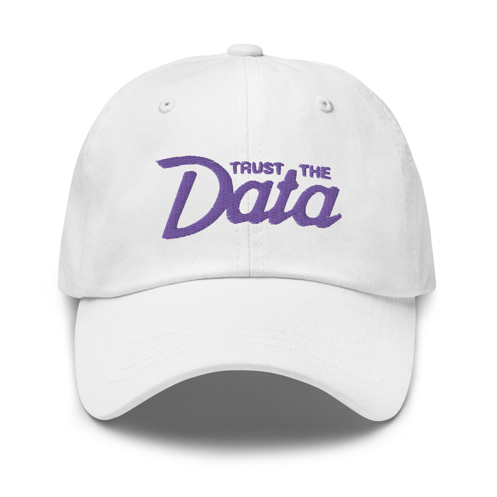 Trust The Data Dad Hat-Hats-Barstool Sports-White-Barstool Sports