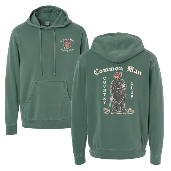 Common Man Country Club Hoodie-Hoodies & Sweatshirts-Fore Play-Green-S-Barstool Sports