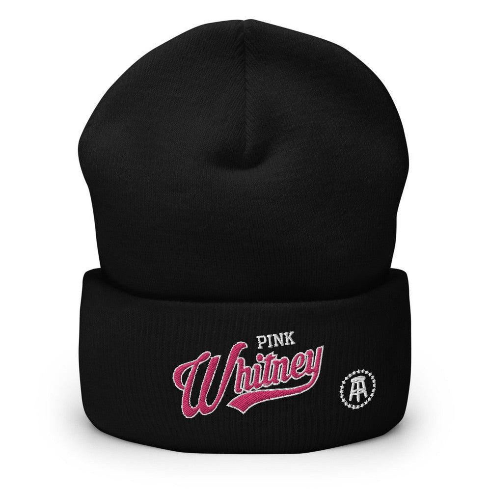 Pink Whitney Script Beanie-Beanies-Pink Whitney-Black-Barstool Sports