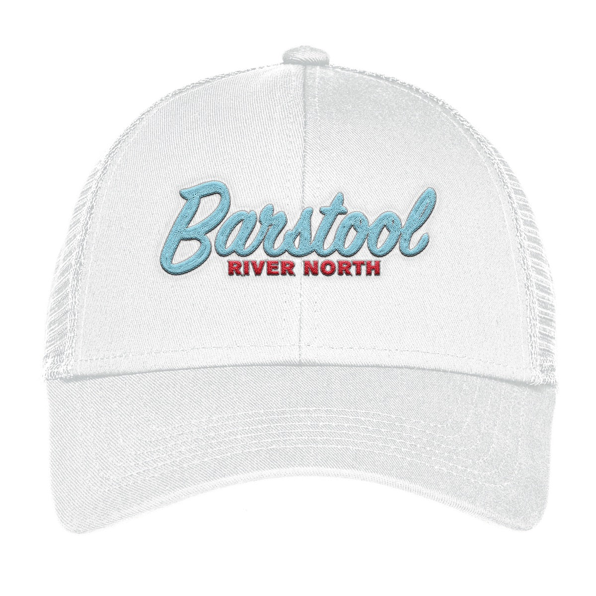 Barstool River North Trucker Hat-Hats-Barstool Sports-White-One Size-Barstool Sports