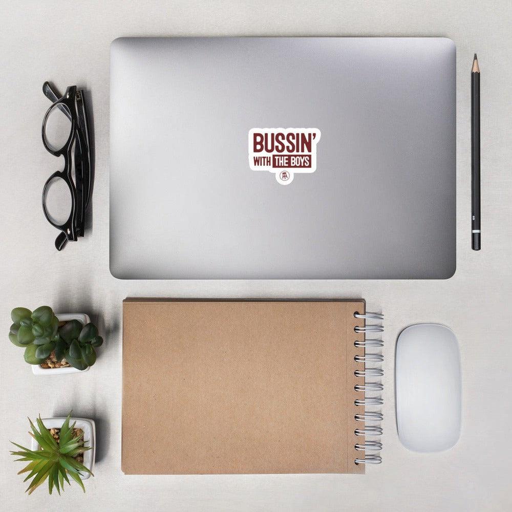 Bussin' With The Boys Sticker-Stickers-Bussin With The Boys-Barstool Sports