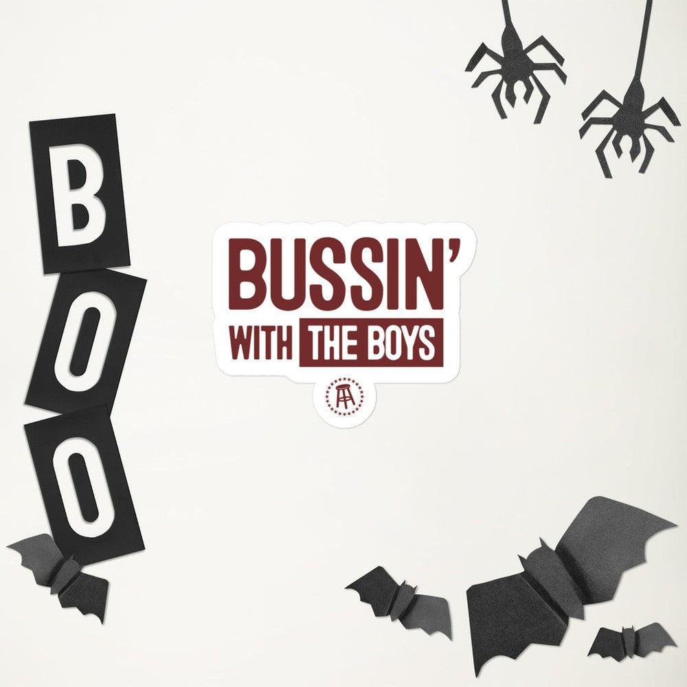 Bussin' With The Boys Sticker-Stickers-Bussin With The Boys-Barstool Sports
