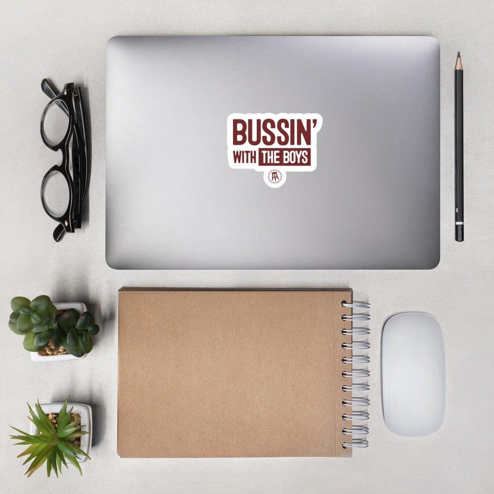 Bussin' With The Boys Sticker-Stickers-Bussin With The Boys-Barstool Sports