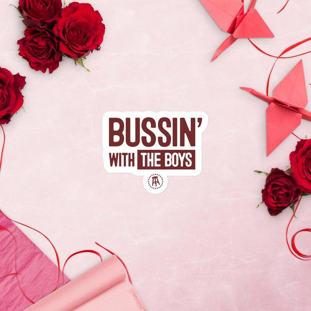 Bussin' With The Boys Sticker-Stickers-Bussin With The Boys-Barstool Sports