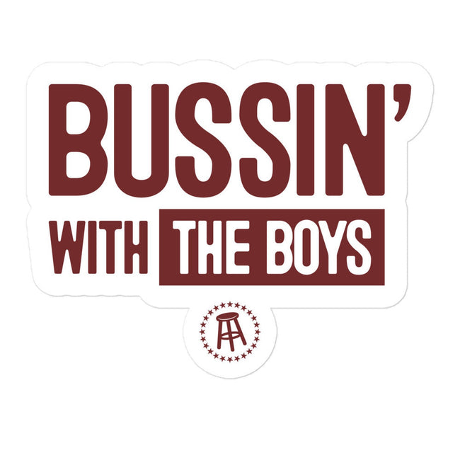 Bussin' With The Boys Sticker-Stickers-Bussin With The Boys-5.5x5.5-Barstool Sports