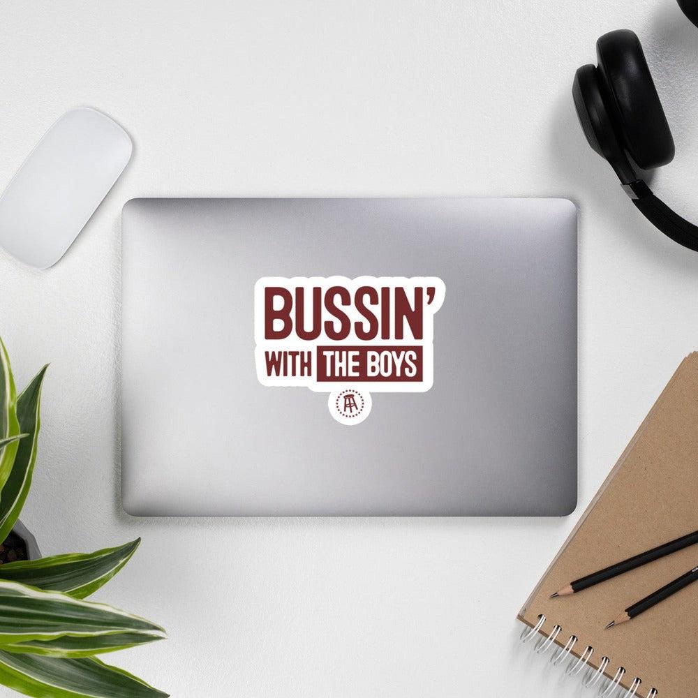 Bussin' With The Boys Sticker-Stickers-Bussin With The Boys-Barstool Sports