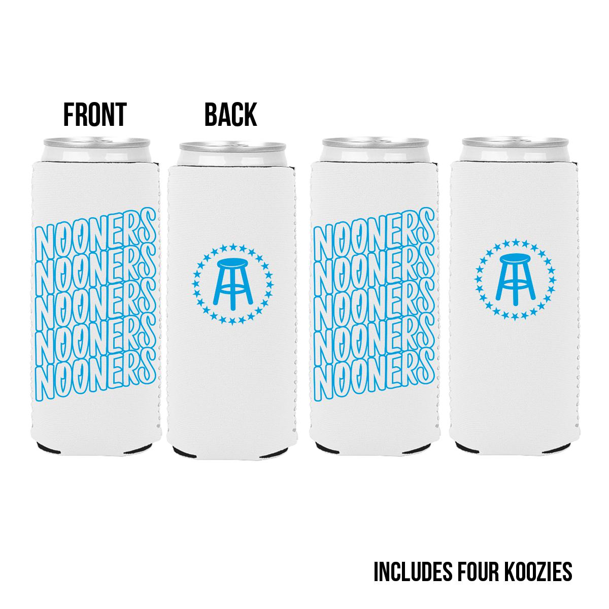 Nooners Can Cooler 4 Pack (White)-Bundles-Nooners-Barstool Sports