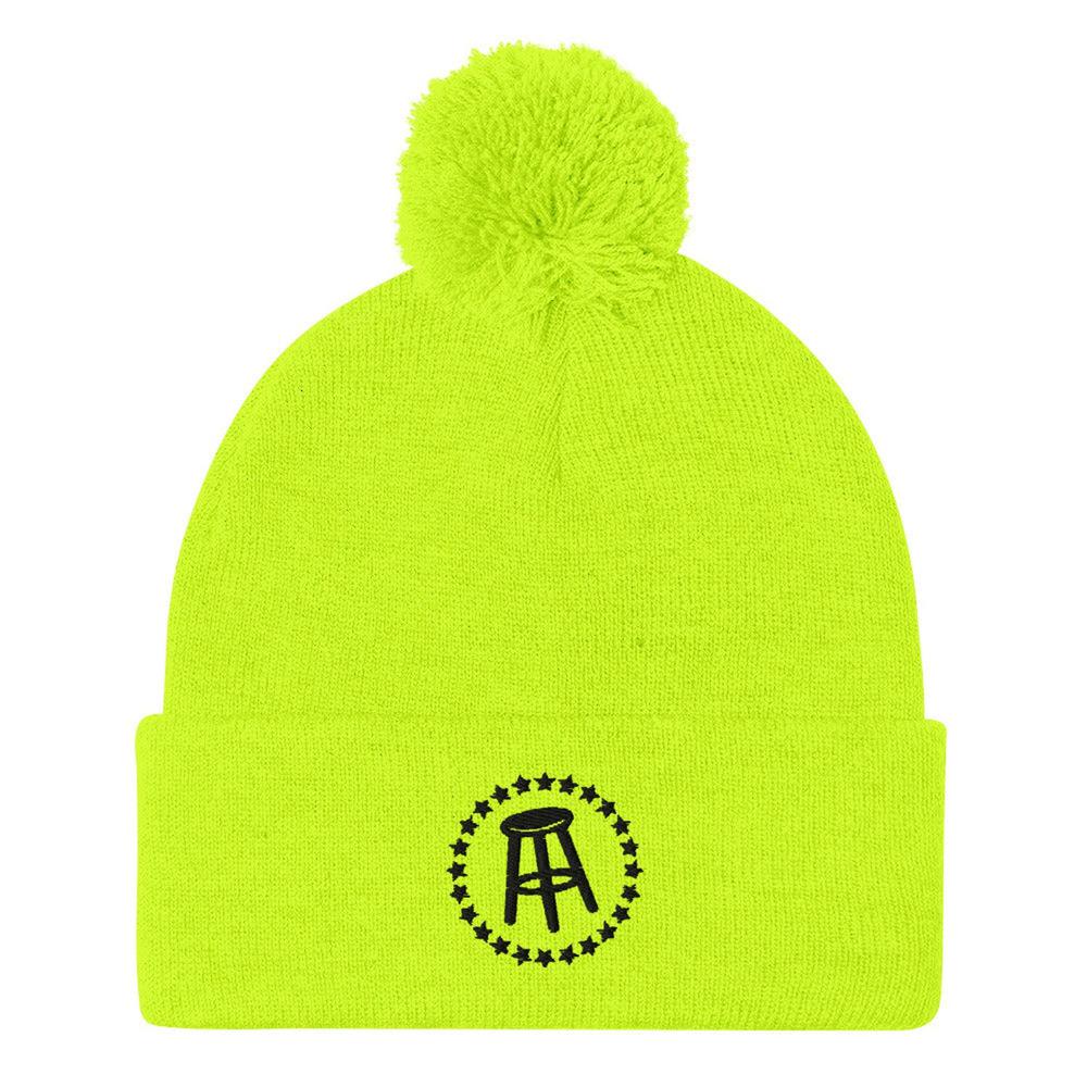 Barstool Sports Pom Beanie (Neon Yellow)