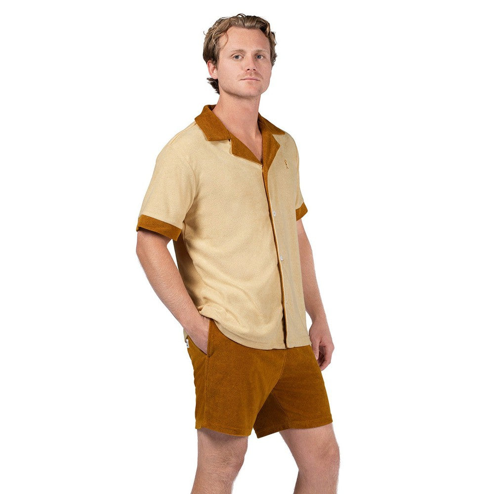 Sad Boy Season Terry Button Up Shirt-T-Shirts-KFC Radio-Barstool Sports