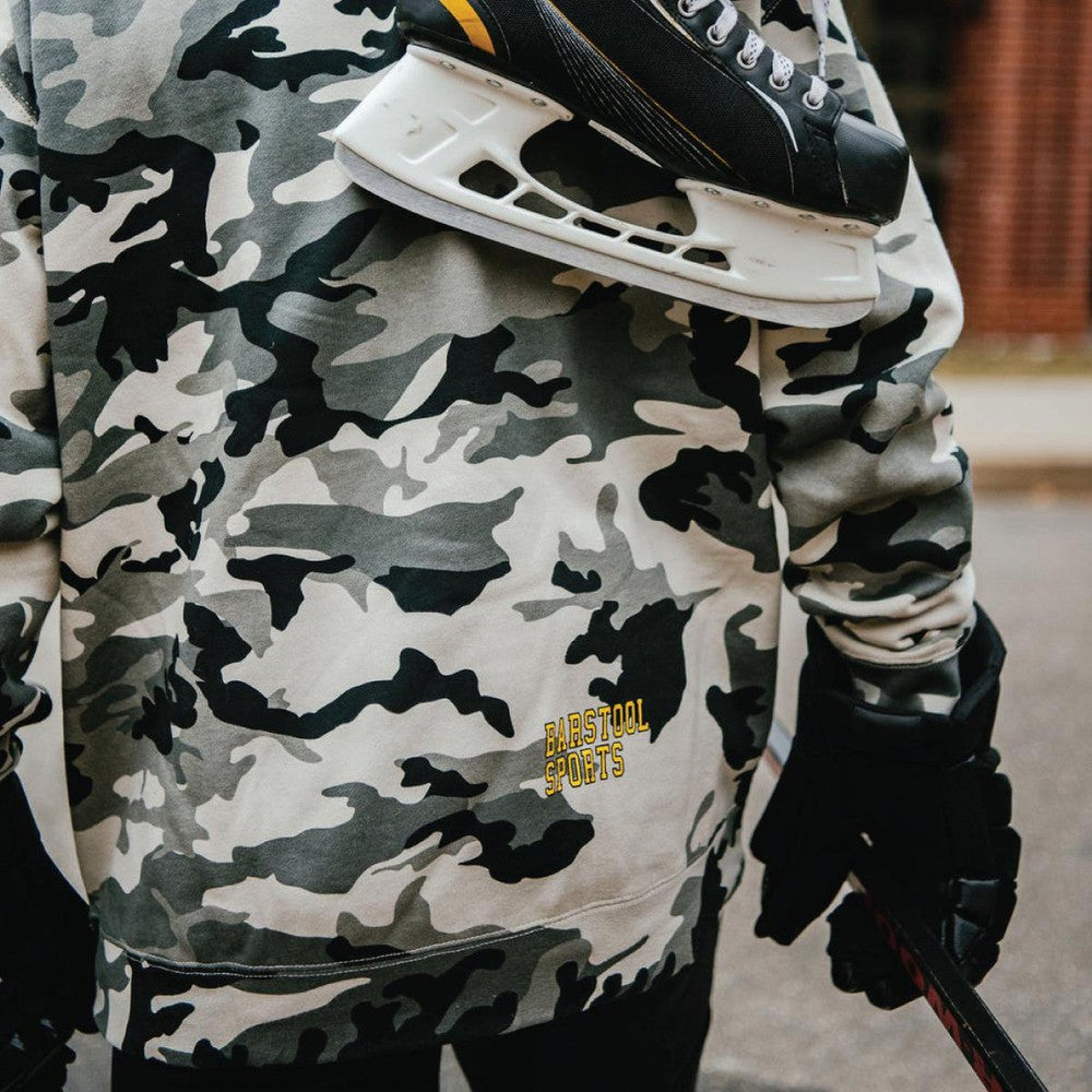 Spittin Chiclets Camo Hoodie-Hoodies & Sweatshirts-Spittin Chiclets-Barstool Sports