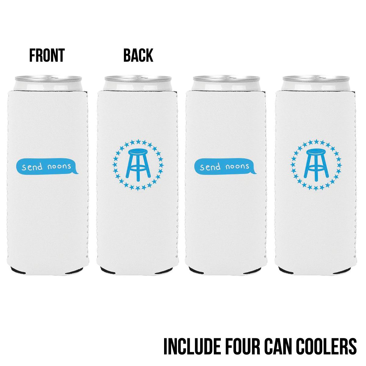 Send Noons Can Cooler 4 Pack-Bundles-Nooners-Barstool Sports