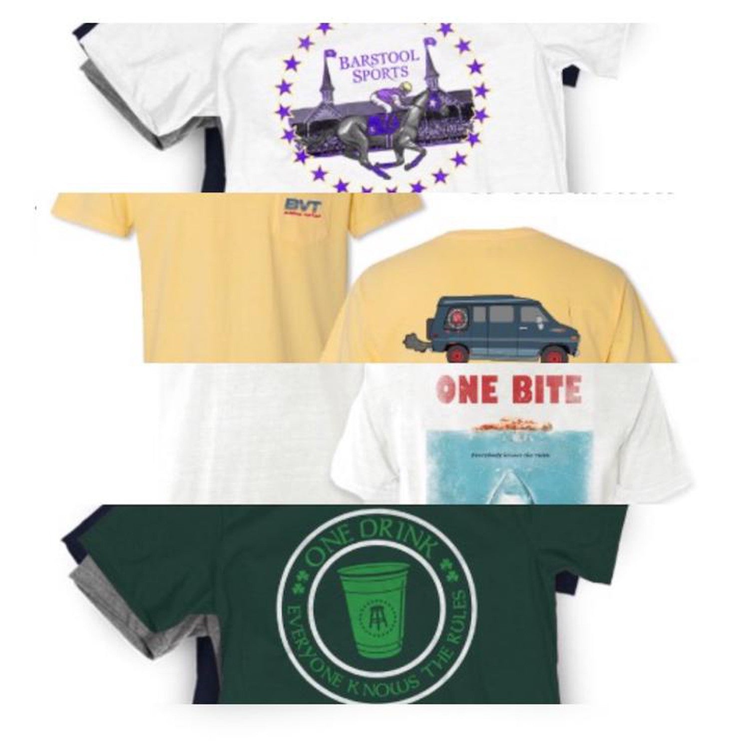 Nba, Nfl, MLB, and NHL T-Shirt Mystery Box M / 3 Tees