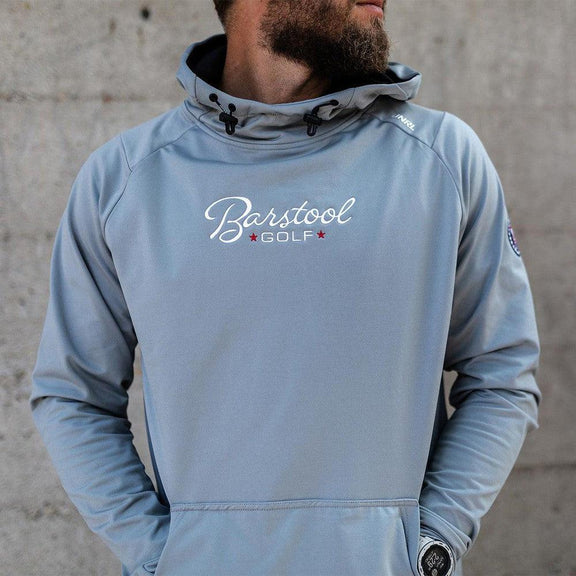 UNRL x Barstool Golf Crossover Hoodie II (Grey)-Hoodies & Sweatshirts-Fore Play-Barstool Sports