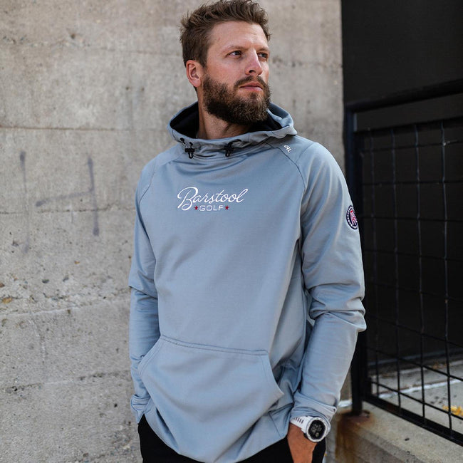 Life's Too Short to Bet The Under Hoodie | Barstool Sports Grey