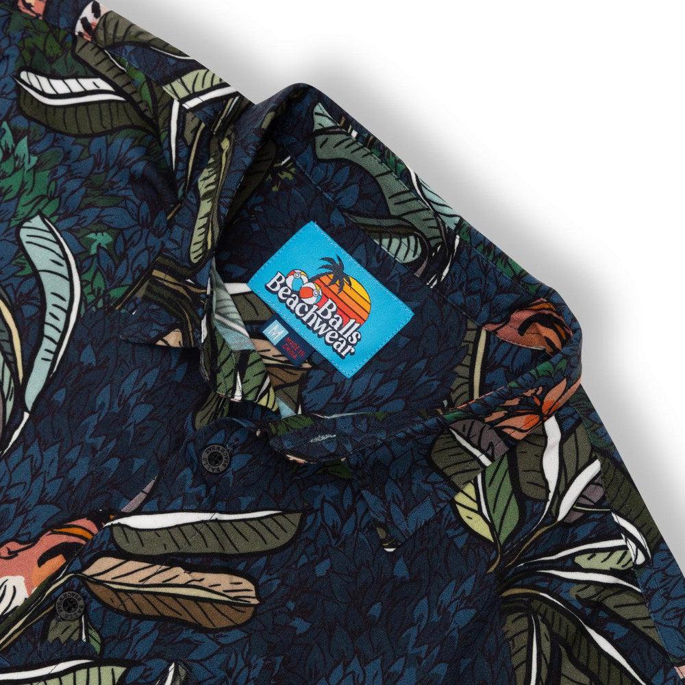 Balls Beachwear Night Stalker Button Up-T-Shirts-Balls Beachwear-Barstool Sports