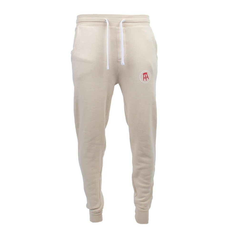 Barstool Sportiqe Joggers II-Sweatpants-Barstool Sports-Cream-S-Barstool Sports