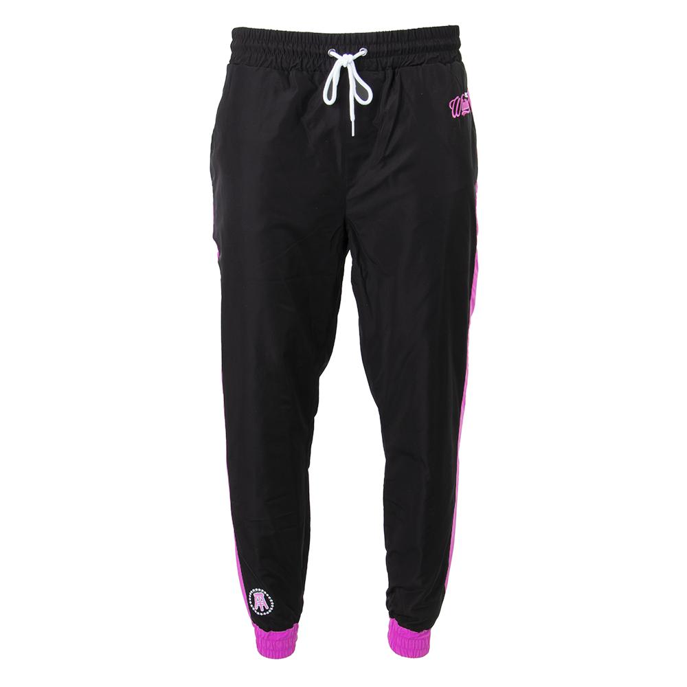 Pink Whitney Authentic Windbreaker Pants-Pants-Pink Whitney-Black-S-Barstool Sports