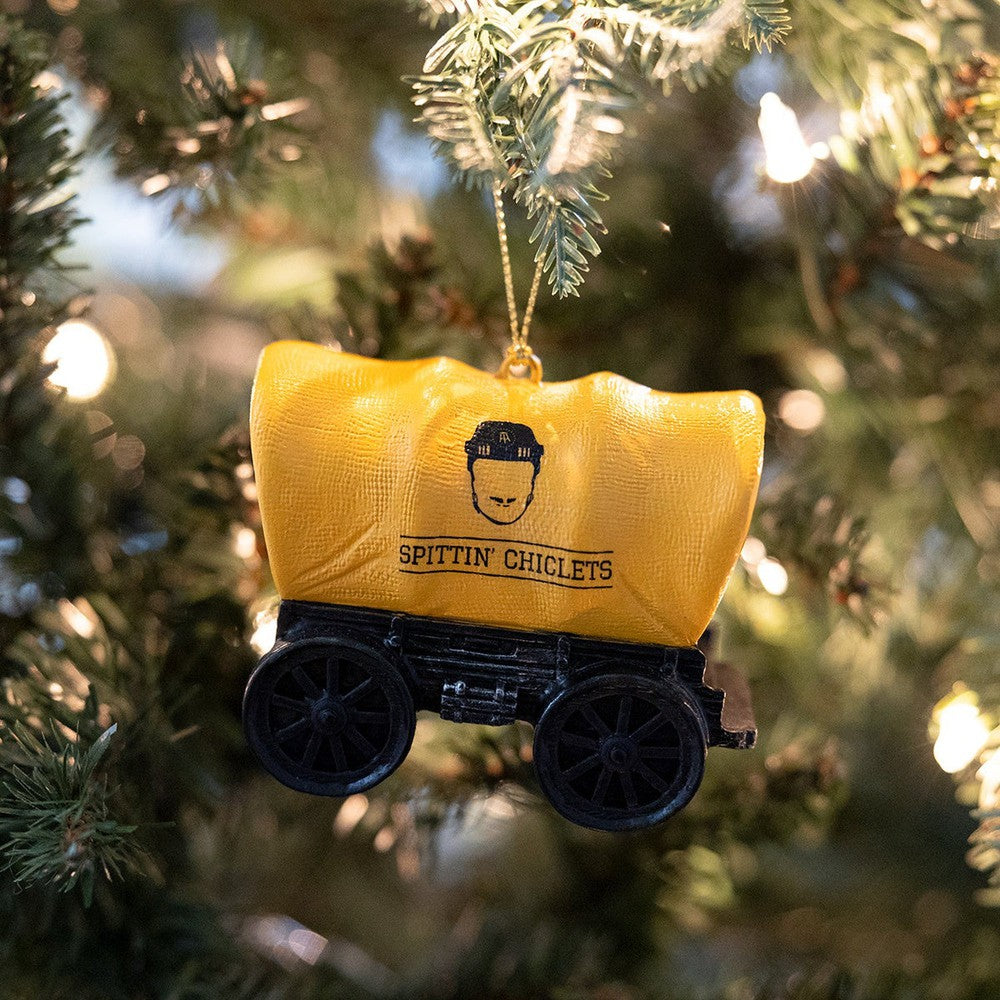 Spittin Chiclets Wagon Ornament-Ornaments-Spittin Chiclets-One Size-Yellow-Barstool Sports