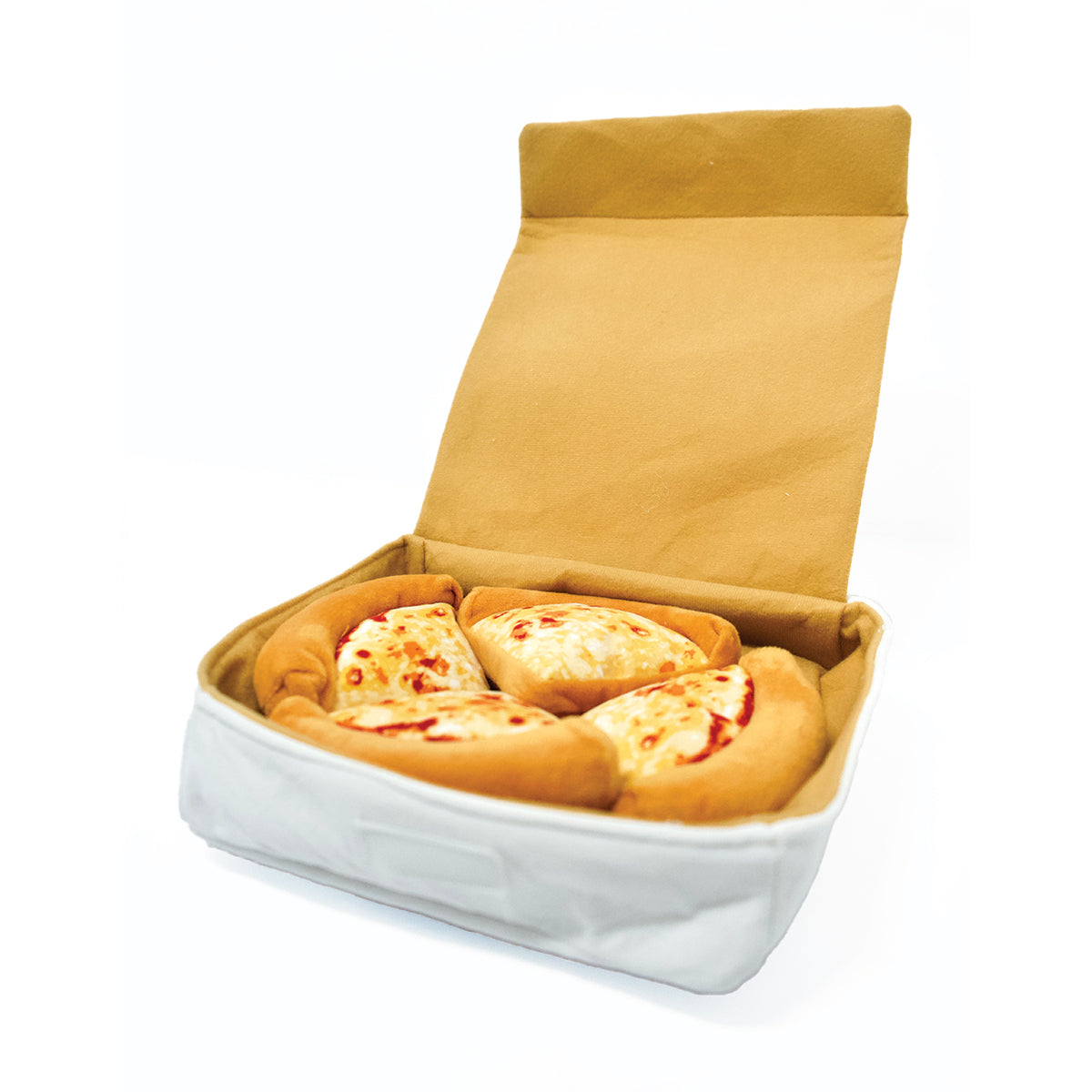 One Bite Kids Plush Pizza Box 4 Slice-Kids Accessories-One Bite-One Size-Red-Barstool Sports