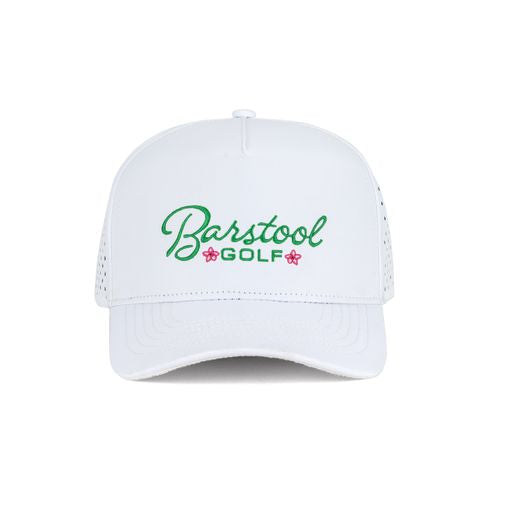 Barstool Golf Flowers Performance Hat-Hats-Fore Play-White-Barstool Sports
