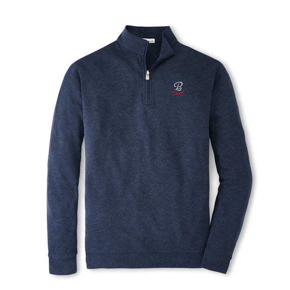 Peter Millar x Barstool Golf Tees Perth Performance Quarter Zip-Pullovers-Fore Play-Navy-S-Barstool Sports