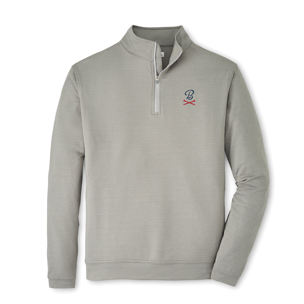 Peter Millar x Barstool Golf Tees Perth Performance Quarter Zip-Pullovers-Fore Play-Grey-S-Barstool Sports