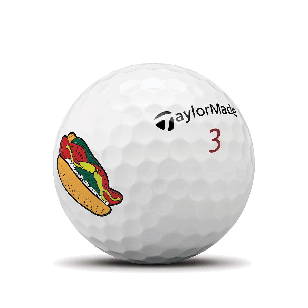 TaylorMade x Barstool Chicago Hot Dog Tour Response Golf Balls - Set of 1 Dozen-Golf Balls-Barstool Chicago-White-One Size-Barstool Sports