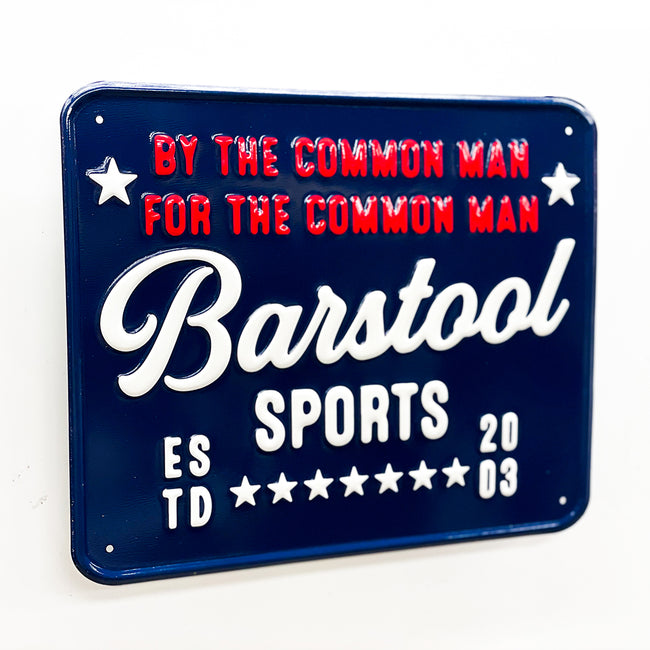 Common Man Bar Sign-Accessories-Barstool Sports-Navy-One Size-Barstool Sports