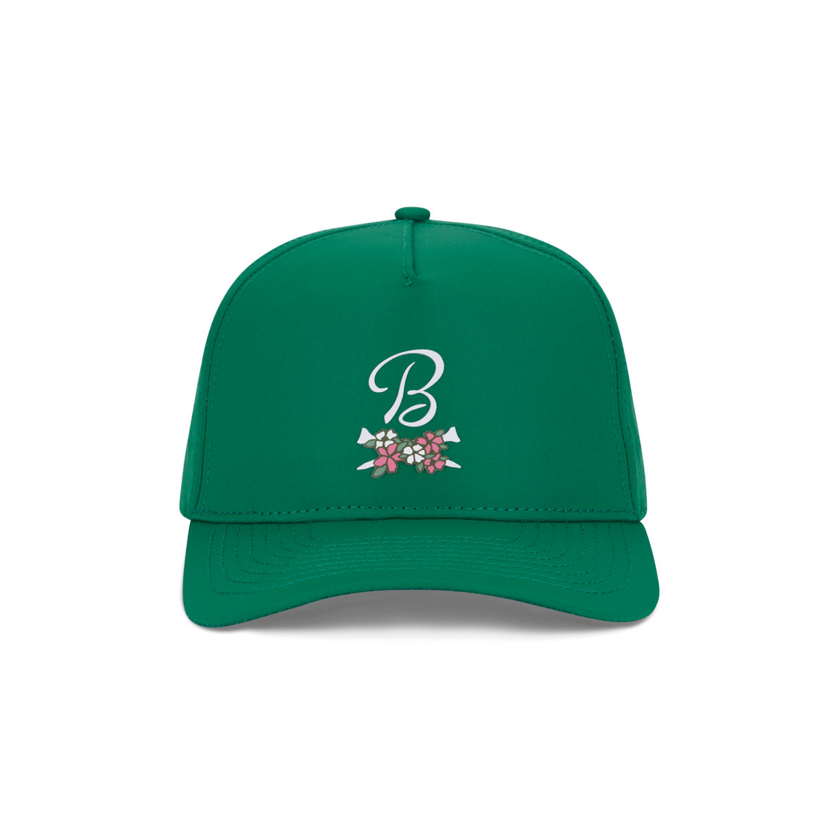 Barstool Golf Flower Crossed Tees Performance Hat-Hats-Fore Play-Green-Barstool Sports