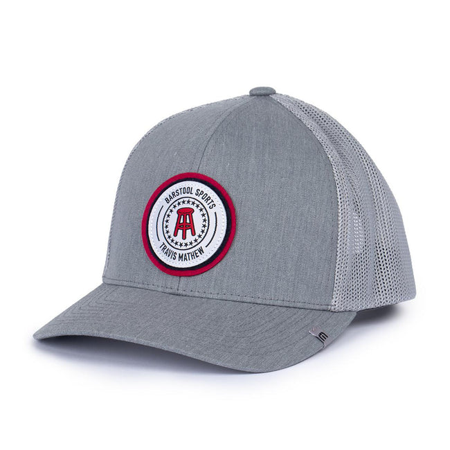 TravisMathew x Barstool Patch Hat-Hats-Fore Play-Grey-One Size-Barstool Sports