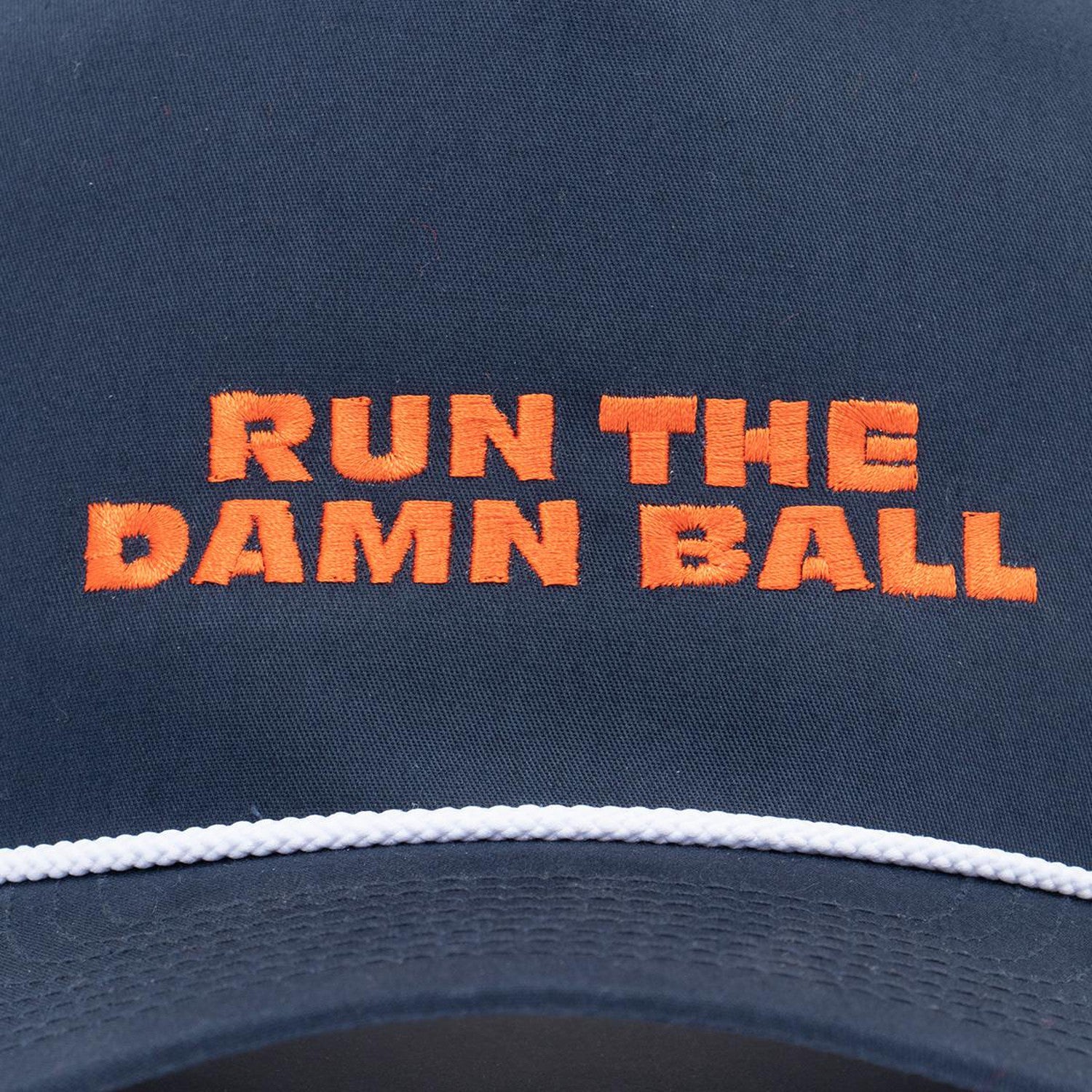 Run The Damn Ball Hat-Hats-Barstool Chicago-One Size-Navy-Barstool Sports