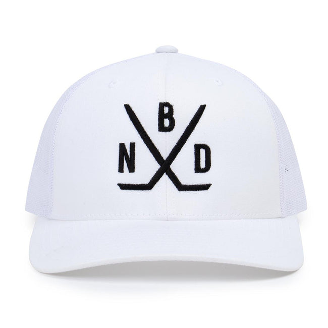 NBD x Spittin Chiclets Mesh Trucker Hat-Hats-Spittin Chiclets-White-One Size-Barstool Sports