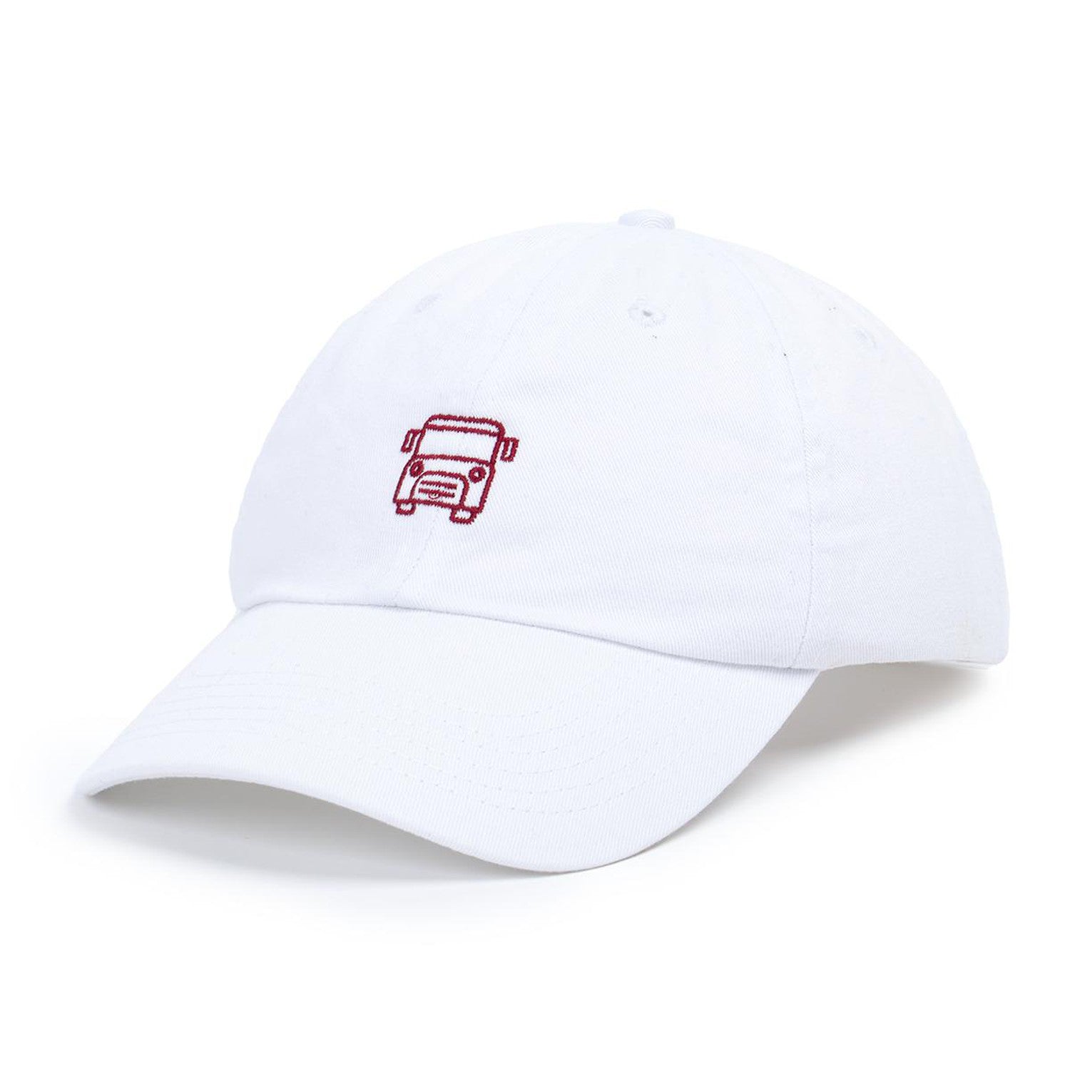 All white cheap dad hat