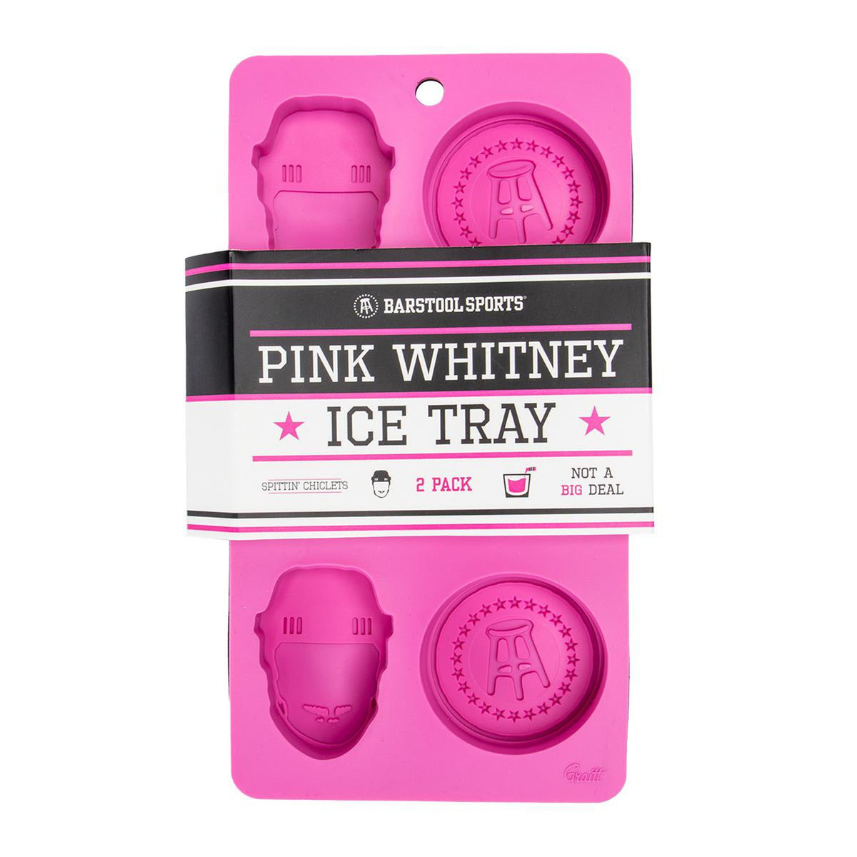 Pink Whitney Hockey Puck Ice Cube Trays (2 Pack)-Drinkware-Pink Whitney-Pink-One Size-Barstool Sports