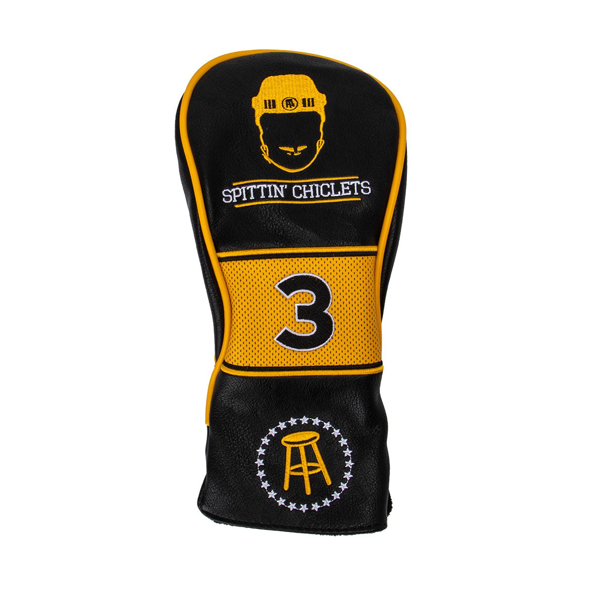 Spittin Chiclets Fairway Wood Headcover-Golf Accessories-Spittin Chiclets-Black-One Size-Barstool Sports